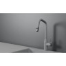 Смеситель для кухни GRANULA 8171 шварц с выдвижным изливом 8171 SHBAPC
